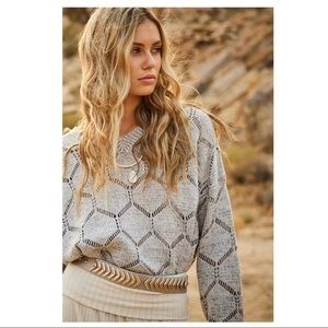 CADRE’ Desert Sage Scallop Sweater